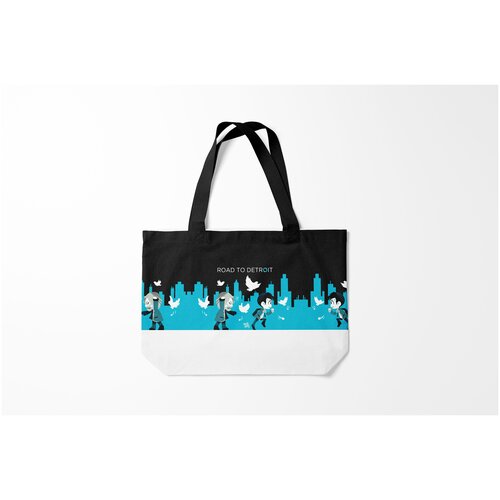 фото Сумка-шоппер / 46х35 см / геймерам / detroit become human road to burnettie