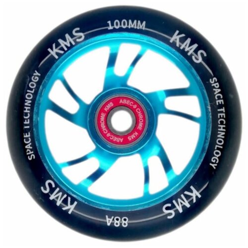 фото Колесо для трюкового самоката kms sport 100 мм 5401 (голубой)