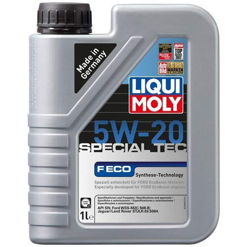 фото Масло моторное синтетическое liqui moly special tec f eco 5w-20, 1л