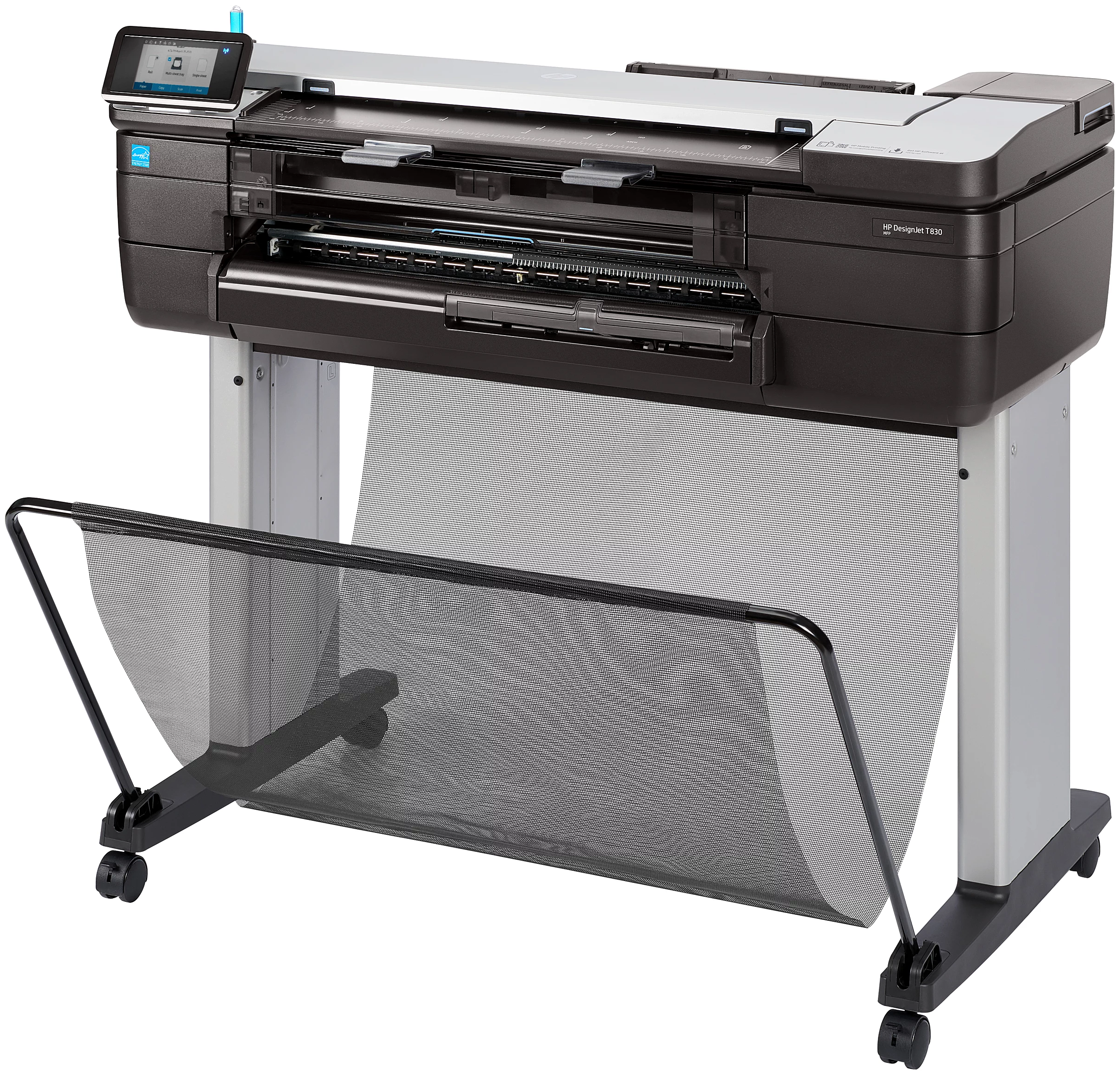 МФУ струйное HP DesignJet T830 24-in Multifunction F9A28A/F9A28D, цветн., A1, серый