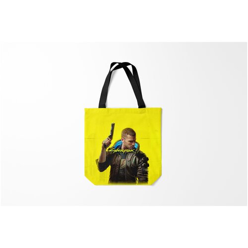 фото Сумка-шоппер / 40х40 см / геймерам / cyberpunk 2077 burnettie