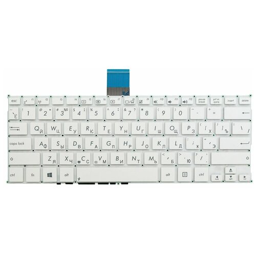 Клавиатура для ноутбука ASUS X200CA белая 1000₽