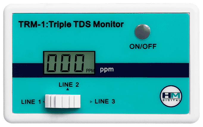 HM Digital TRM-1 трехлинейный солемер монитор качества воды