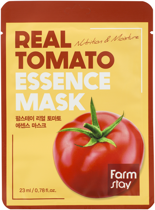 Farmstay Real Tomato Essence Mask тканевая маска с экстрактом томата, 23 г, 23 мл