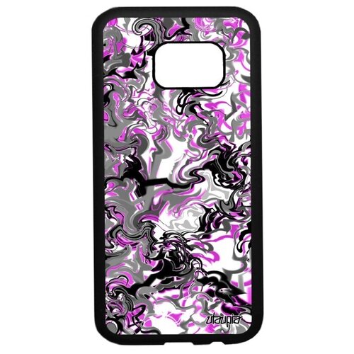 фото Защитный чехол на смартфон // galaxy s7 // "мраморный фон" иллюзия стиль, utaupia, розовый