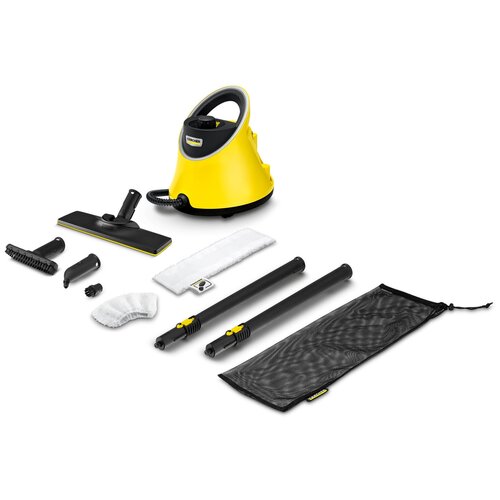 Пароочиститель напольный Karcher EasyFix SC 2 Deluxe 1500Вт желтыйчерный 1636000₽