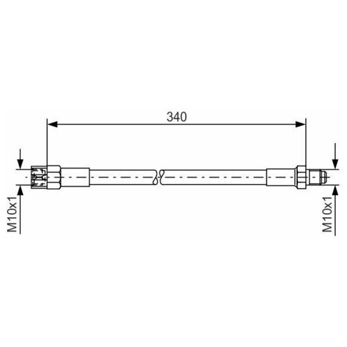 BOSCH шланг тормозной 1шт