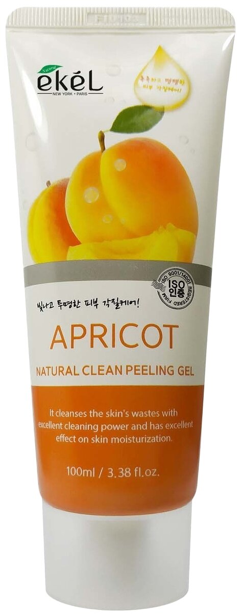 Ekel Пилинг-скатка Natural Clean Peeling Gel Apricot с экстрактом абрикоса, 100 мл