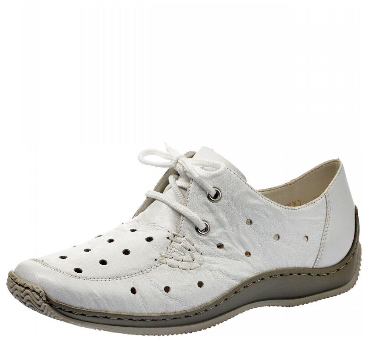 фото Rieker L1715-80V женские туфли открытые белый натуральная кожа