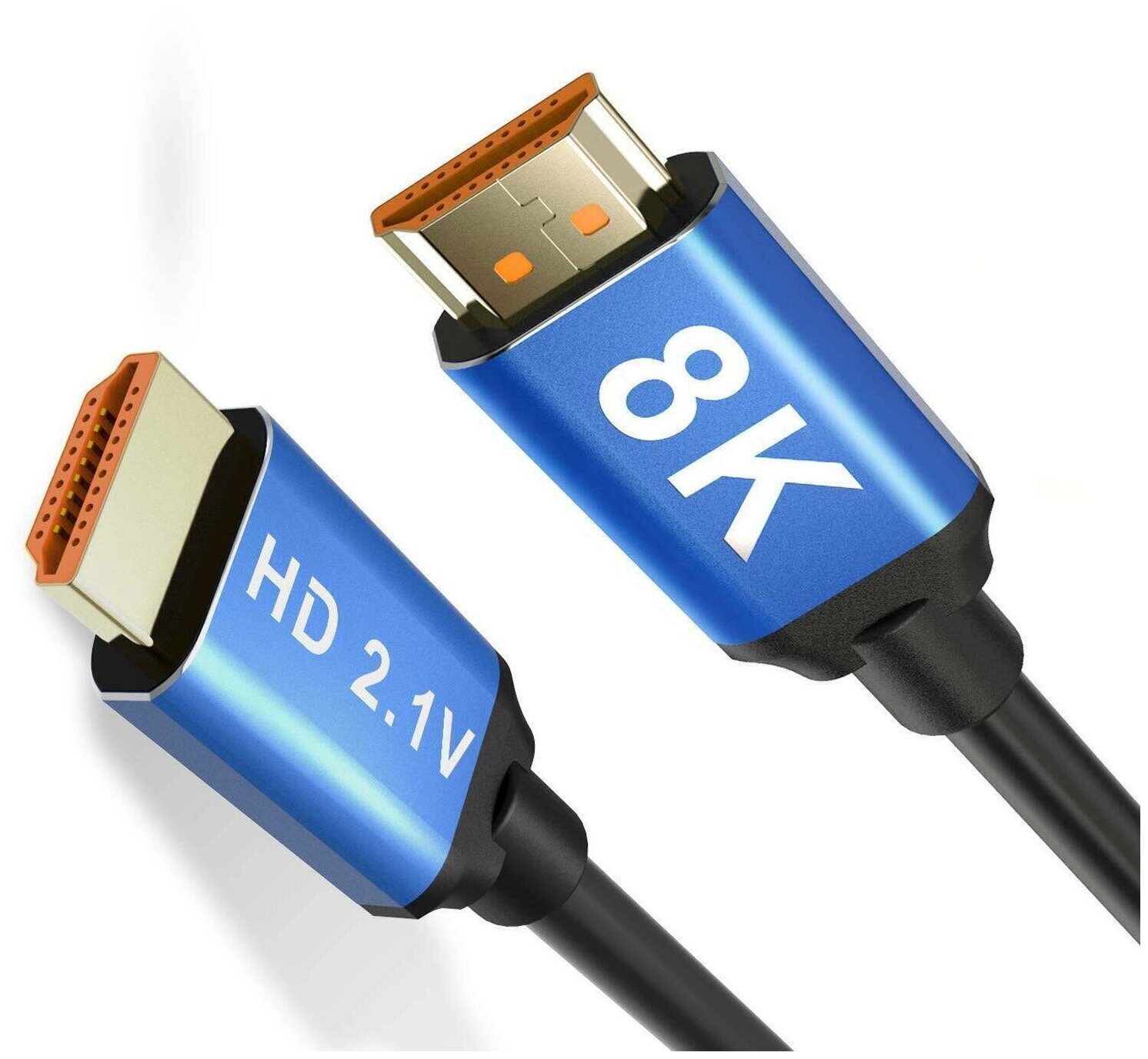 Цифровой кабель HDMI-HDMI v2.1, 1,5м, ULTRA HDTV 8K, premium HDMI (m) - HDMI(m), силиконовый