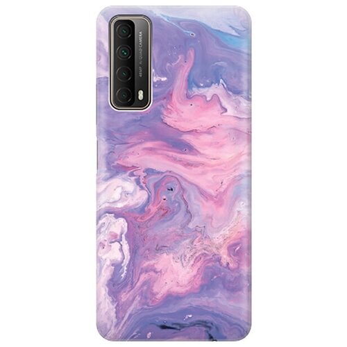 Ультратонкий силиконовый чехол-накладка для Huawei P Smart 2021 с принтом Purple Marble ультратонкий силиконовый чехол накладка для huawei p smart 2021 с принтом макаруны