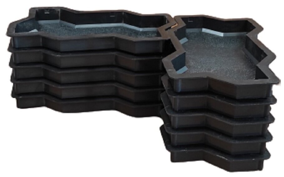 фото Комплект форм для изготовления тротуарной плитки волна 1