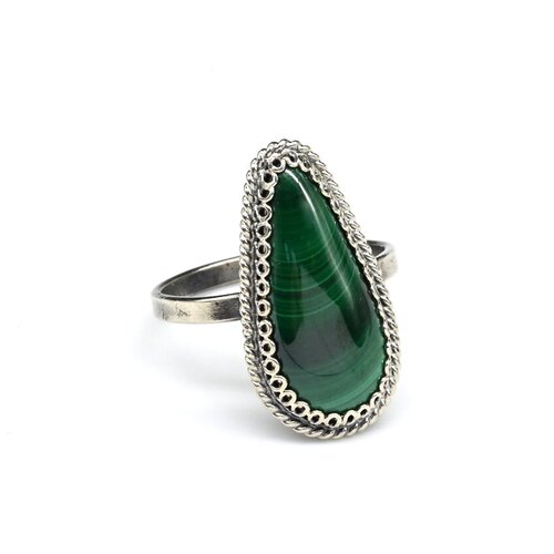 Кольцо Радуга Камня, малахит, размер 16, зеленый кольцо радуга камня малахит размер 17 зеленый