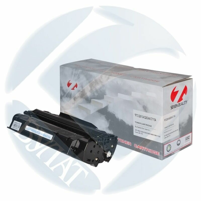 Картридж Q2613A Q2624A C7115A Canon EP-25, 7Q для HP LJ 1000W,1005W,1200черный, 2500 листов