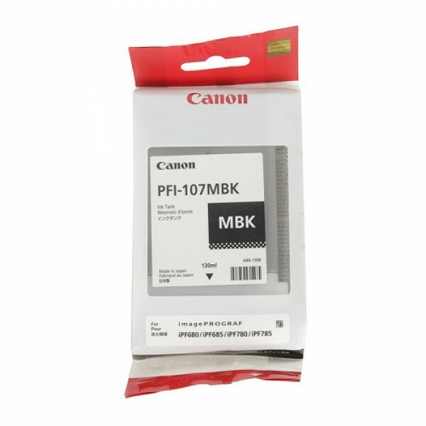 Canon PFI-107MBK 6704B001 струйный картридж 130мл оригинальный