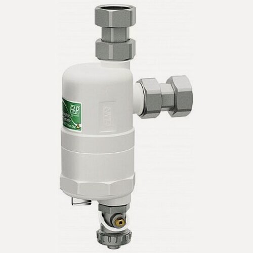 Изображение товара Грязеуловитель Far COMPACT белый корпус, с магн, 3/4"накидн. гайки