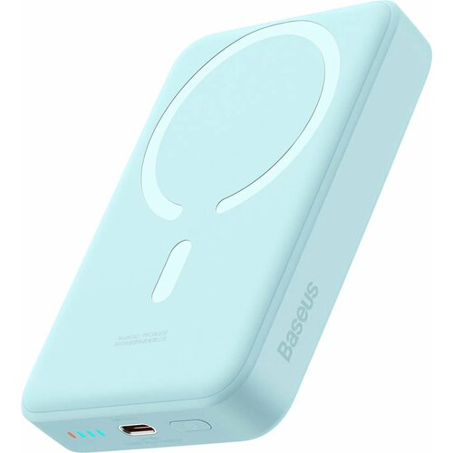 Внешний аккумулятор Baseus Magnetic Mini Wireless Fast Charge 10000mAh 30W Blue PPCX110203 4795₽