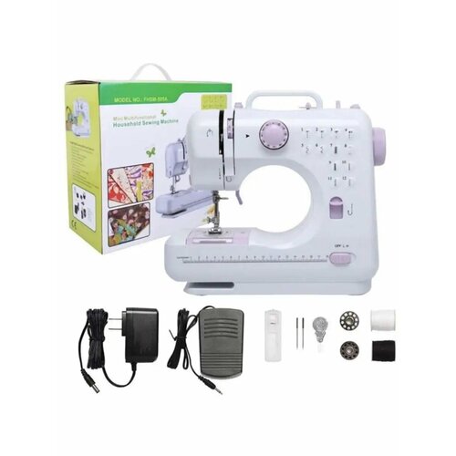 Швейная машинка мини электрическая с педалью подсветкой 2659₽