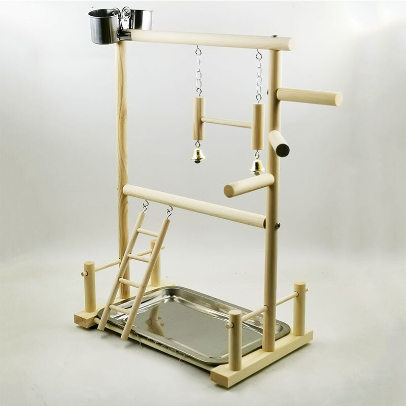 Игровая площадка для попугая безопасная экологически чистая двухслойная деревянная игровая площадка для птиц для кореллы