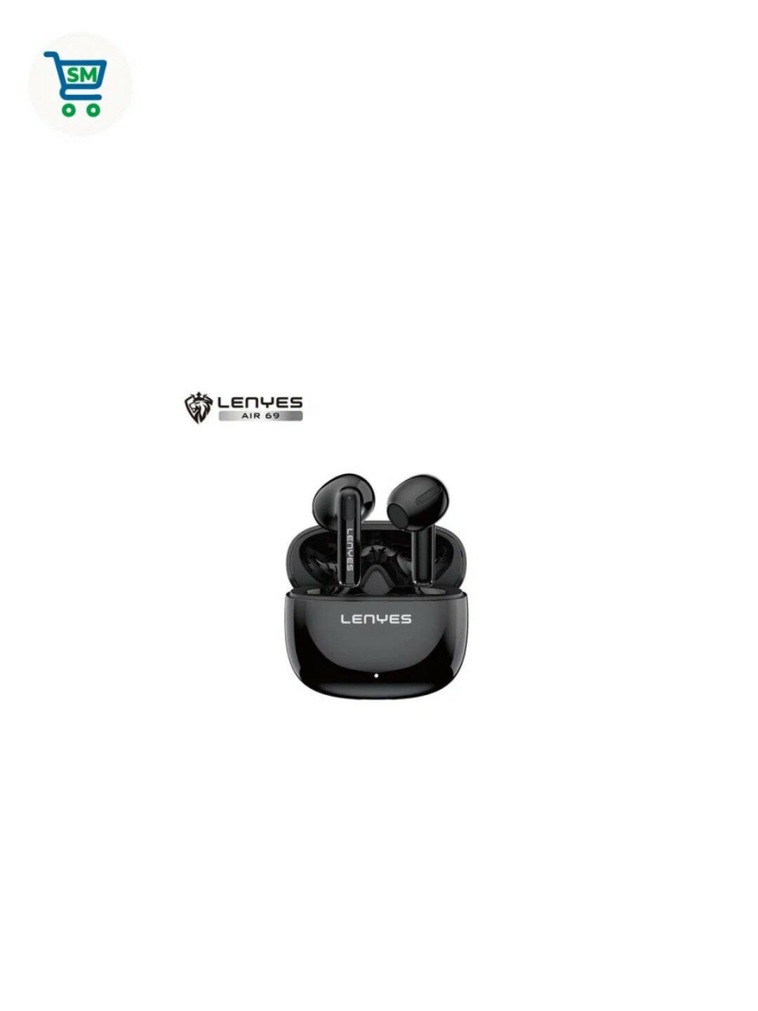 Беспроводные наушники LENYES AIR69 Black: стильный дизайн, глубокий бас, надежный звук, черные