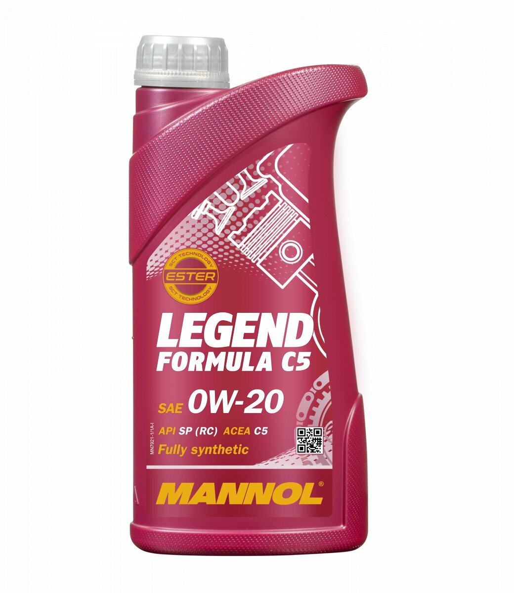 Масло моторное MANNOL LEGEND FORMULA C5 0W20 1 литр для авто