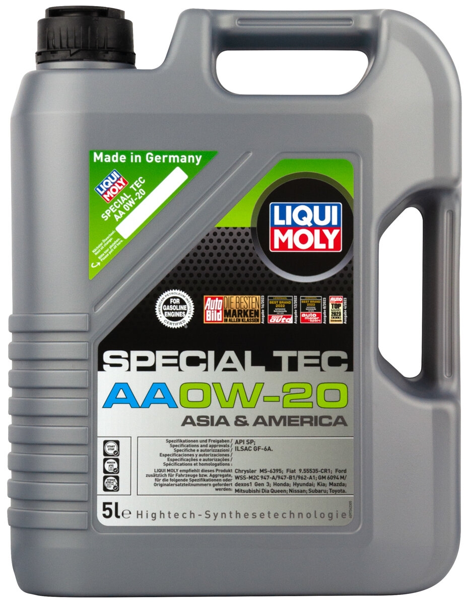 LIQUI MOLY Моторное масло LIQUI MOLY Special Tec AA 0W-20 НС-синтетическое 5л