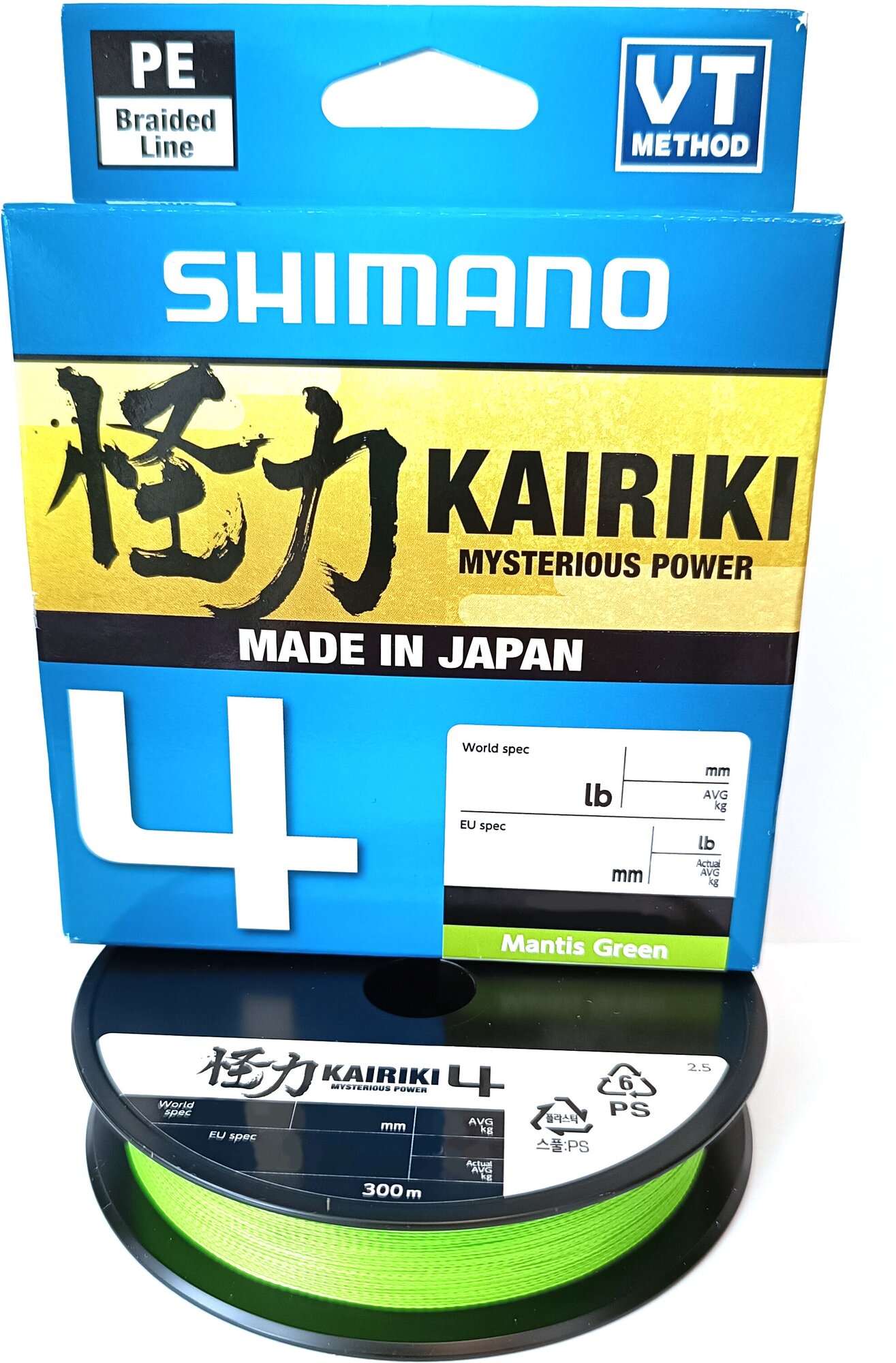 Леска SHIMANO Kairiki 4 PE, плетеная, 0.23мм, 150м, 18.6кг, зеленый [ldm54te3023015g] - фото №3