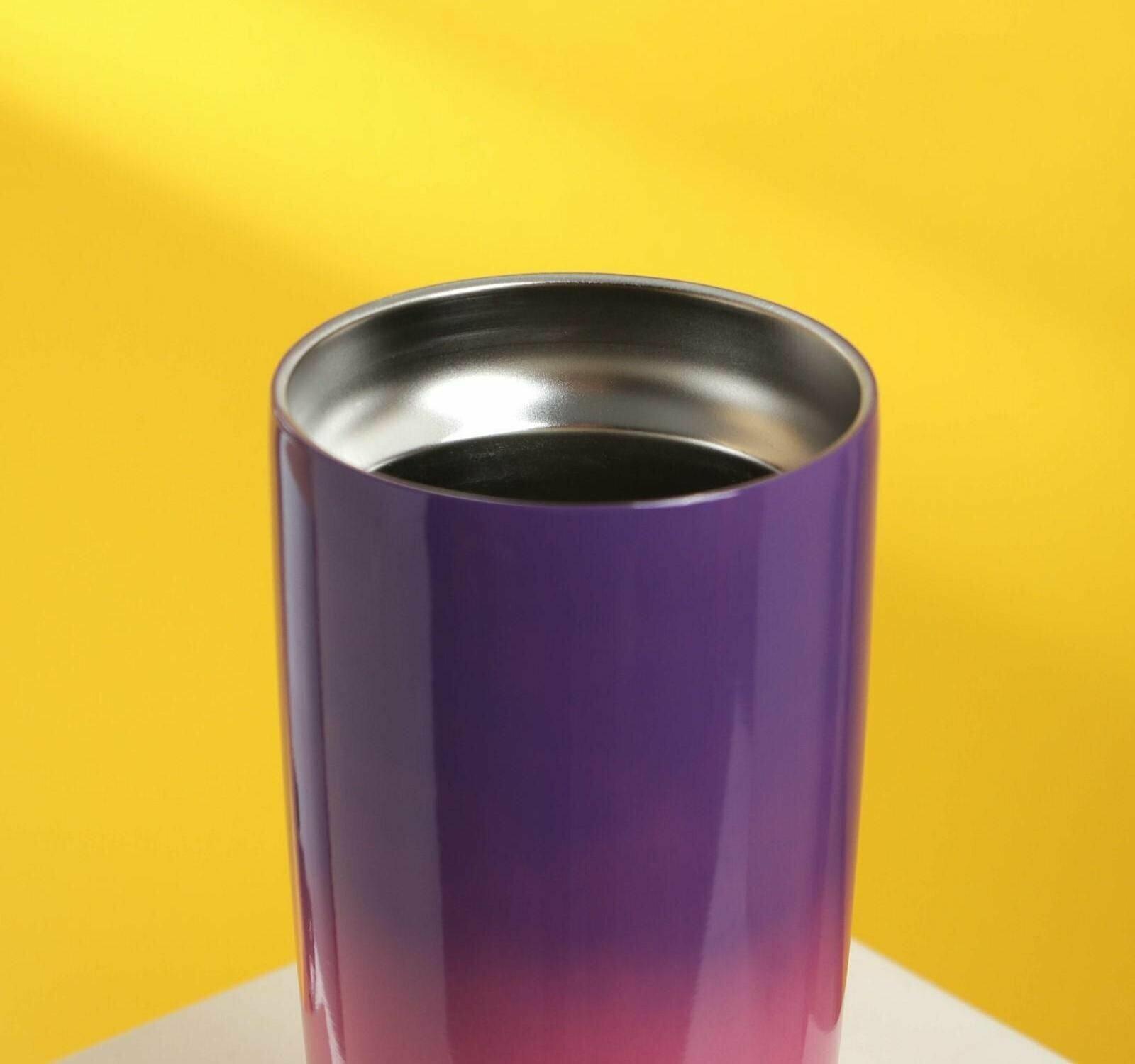 Термостакан металлический "Все возможно", 550 мл, сохраняет тепло 4 ч - фотография № 5