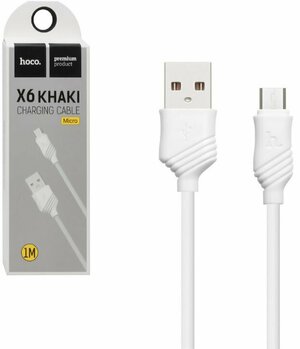 Micro USB кабель HOCO X6 khaki, 2.4A