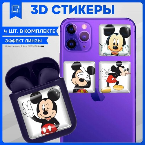 Наклейки на телефон 3D стикер на чехол Микки Маус