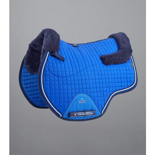 фото Вальтрап для лошади из мериносовой шерсти european saddle pad - gp/jump square (голубой) нет бренда