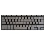 Клавиатура для ноутбука Asus Zenbook Flip 14 UX462DA серебристая с подсветкой - изображение