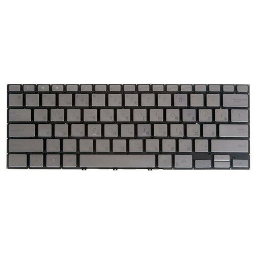 Клавиатура для ноутбука Asus Zenbook Flip 14 UX462DA серебристая с подсветкой 3357₽