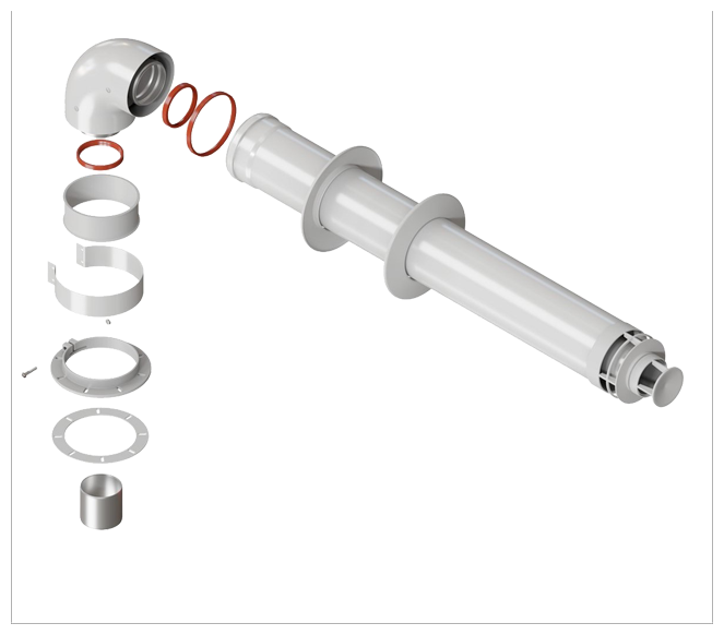 Комплект коаксиальный универсальный Royal Thermo 60/100 - 900 мм