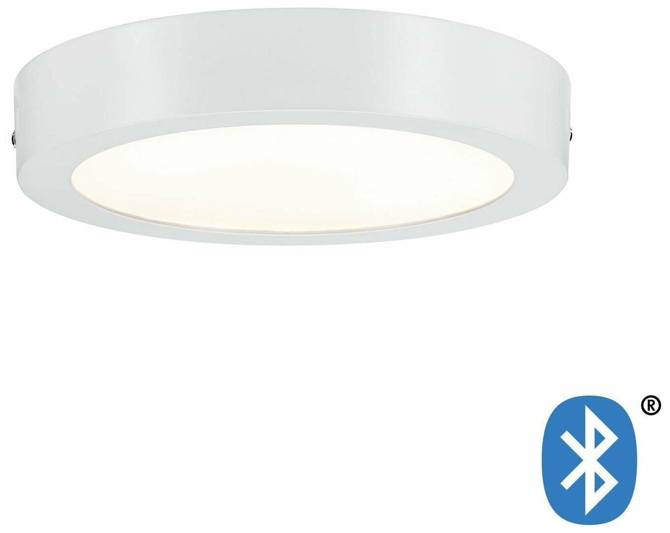 Панель светодиодная Paulmann BLE LED-Panel D220мм 14Вт 1490Лм 2700-6500К 230В Bluetooth Пластик Белый матовый Димм 50009.