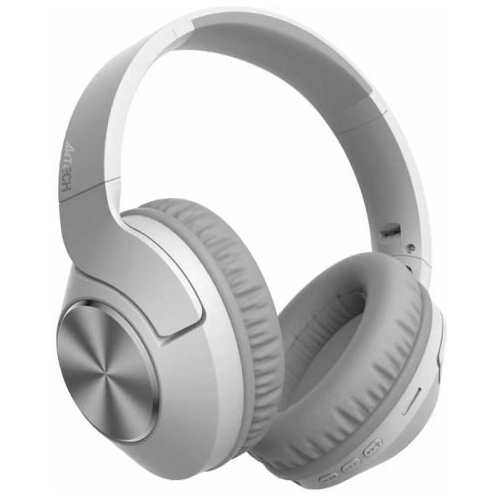 Наушники беспроводные A4Tech BH300 GRAYISH WHITE белыесерые bluetooth оголовье 1789543 239200₽