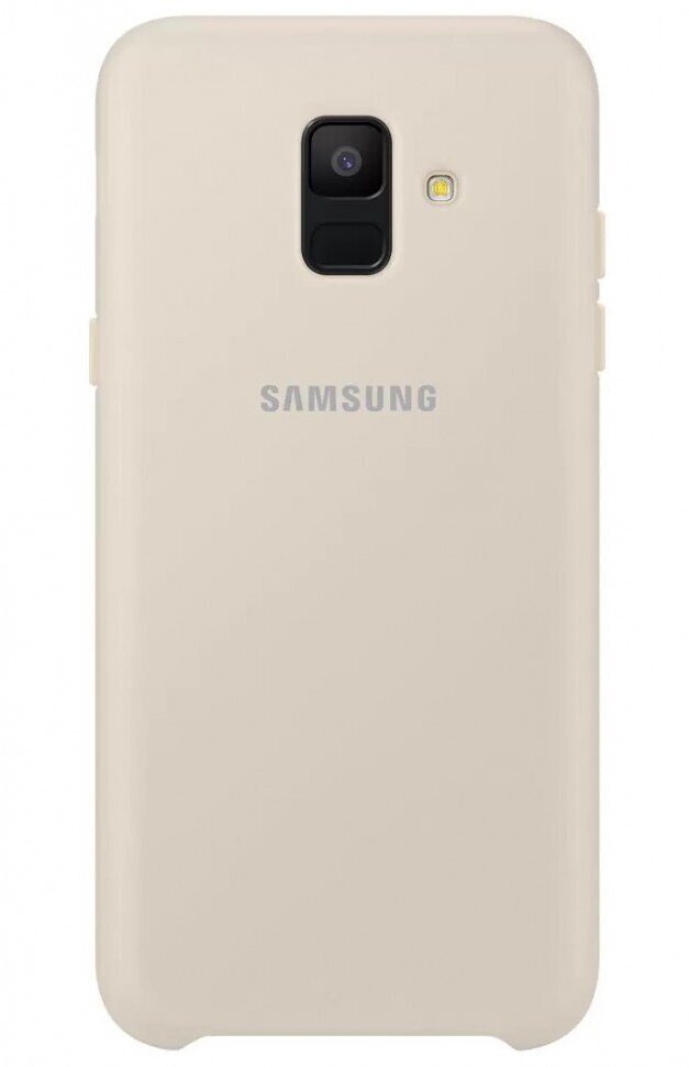Накладка Dual Layer Cover для Samsung Galaxy J6 (2018) J600 EF-PJ600CFEGRU золотистая