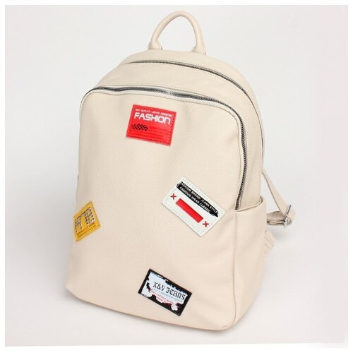 фото "сумка женская искусственная кожа vf-591770 (рюкзак), 2отд, 4внут+3внеш/карм, бежевый sale 235712" velina fabbiano