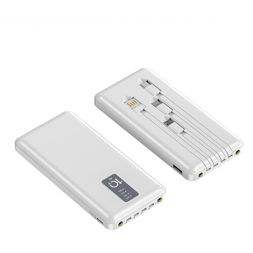 Портативный аккумулятор Power Bank 10000mAh белый 133100₽