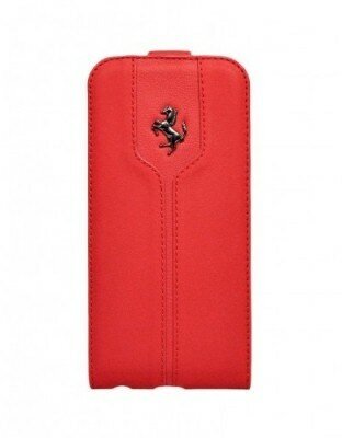 Кожаный чехол с флипом для iPhone 6 / 6S Ferrari Montecarlo Flip, Red (FEMTFLP6RE)