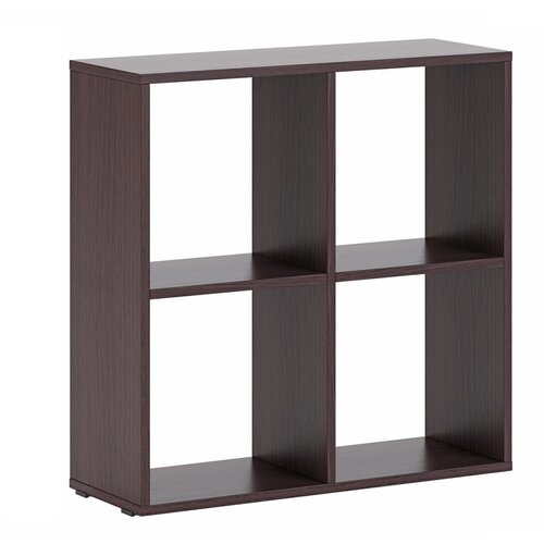 Стеллаж деревянный для книг 3 Венге Ш70хВ70хГ25см напольный для игрушек 2640₽