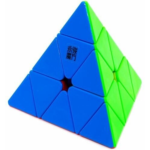 Головоломка пирамидка рубика YJ Pyraminx YuLong V2 M Цветной пластик головоломка скьюб рубика yj skewb yulong головоломка для подарка цветной пластик