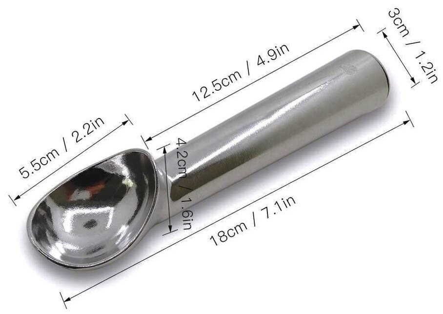Ложка для мороженого 180х30 мм - фотография № 2