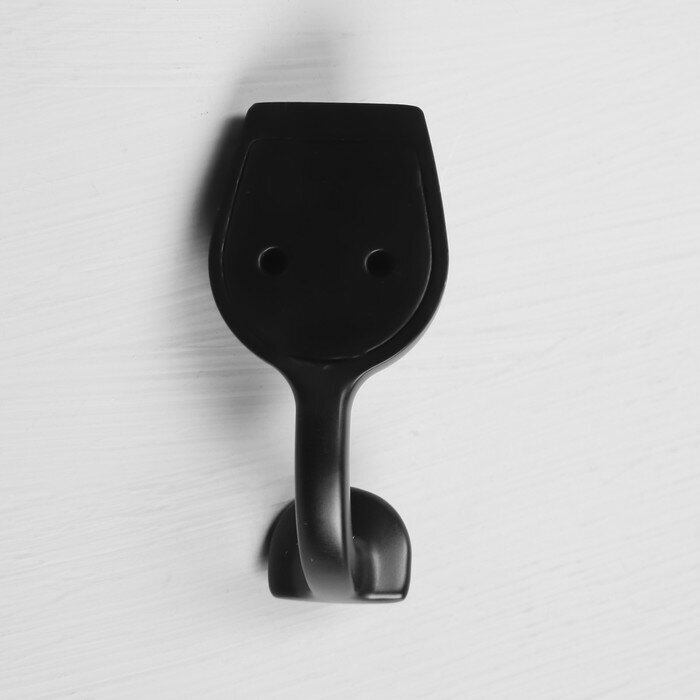Крючок мебельный KMC001BL CAPPIO, однорожковый, цвет черный 9352482 - фотография № 8
