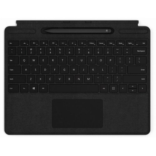 Клавиатура Microsoft Surface Pro X/8/9 Signature Keyboard Alcantara (Black) RUS with Slim Pen