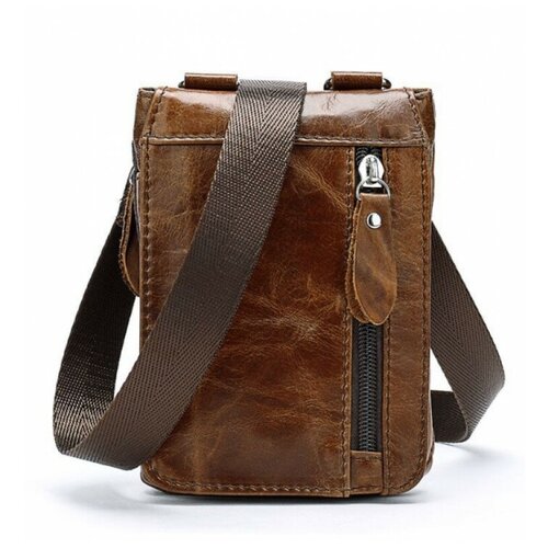 Мужская сумочка -V201-4 Без бренда коричневый  