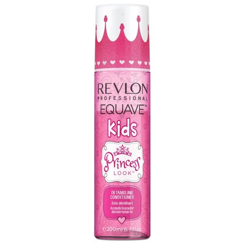 Revlon Equave Kids Princess Look Detangling Conditioner - Детский двухфазный кондиционер с блестками 200 мл кондиционер equave blonde detangling 200 мл