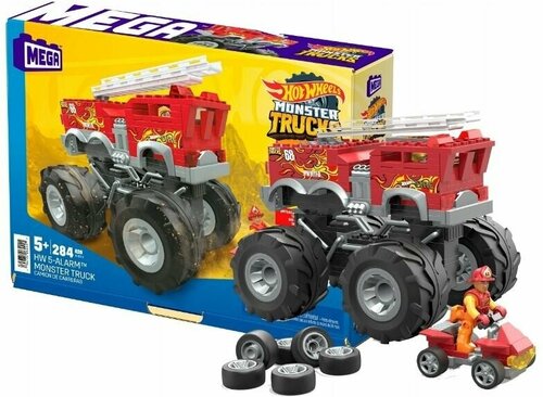 Конструктор Mattel Mega Construx Hot Wheels Monster Trucks сборный автомобиль, 284 элемента