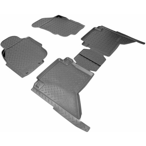 Коврики салона (полиуретан) Toyota Hilux (N2) (2008-2011), NPL-Po-88-18 (NPL-Po-88-18) (нор-пласт)