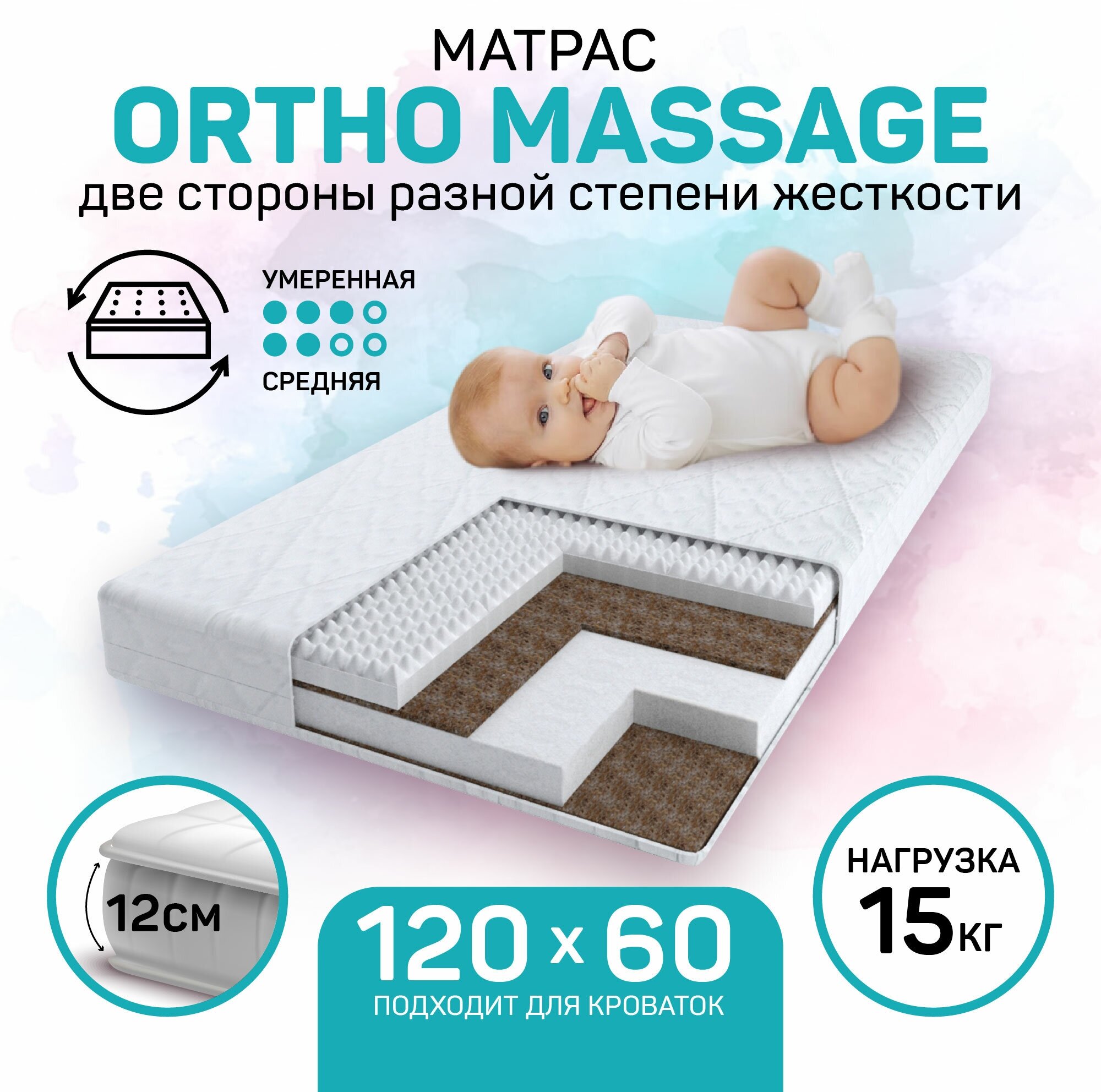 Матрас детский Amarobaby Ortho Massage